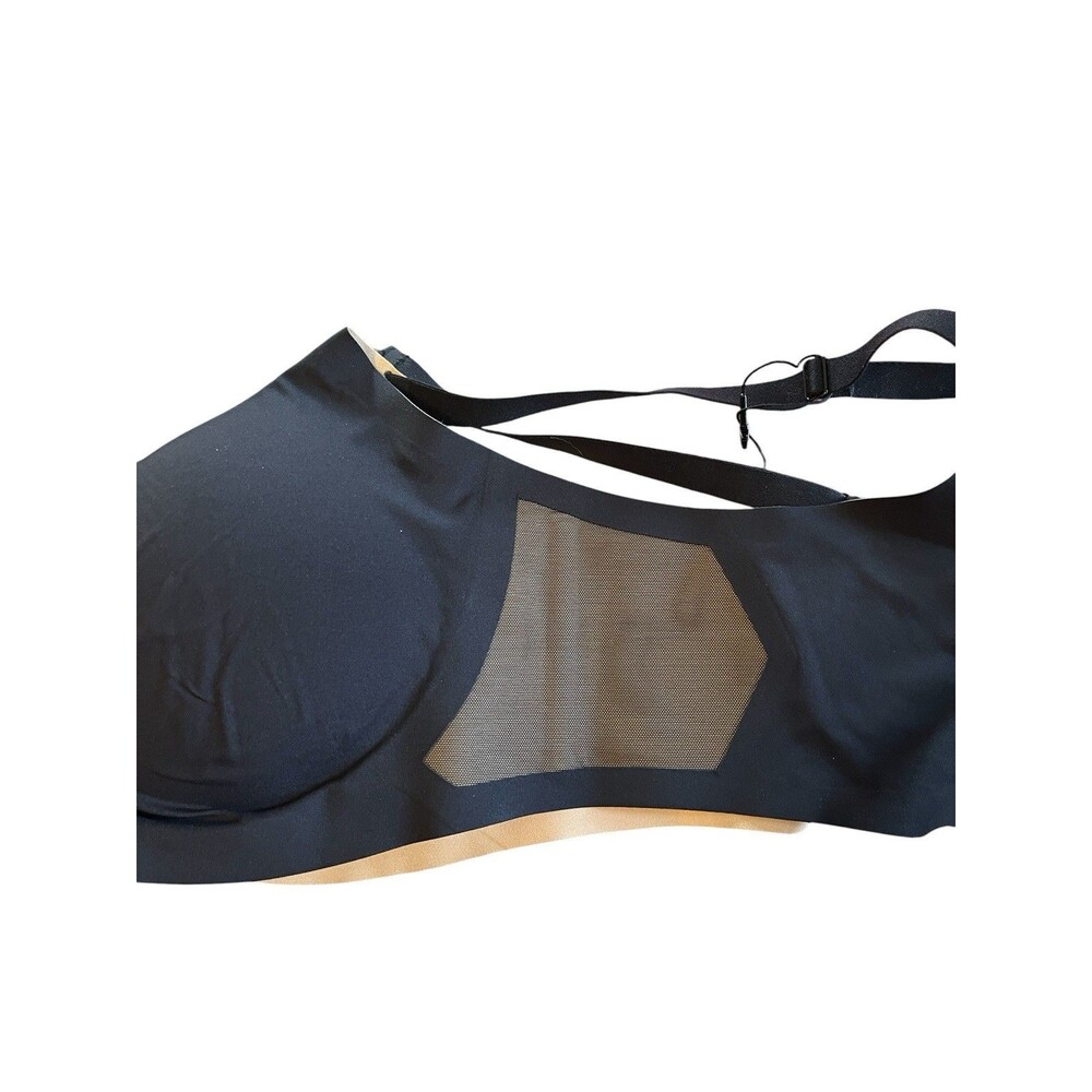 Honeylove Wireless Shaping Bra Mesh Adjustable Straps Black Beige Size XL - Picture 5 of 6